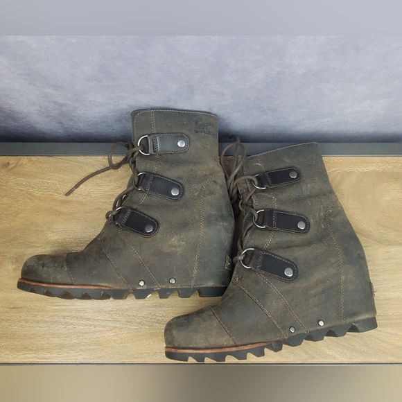 Sorel Joan of Arctic Wedge Mid Boot Boho Woman Size - Picture 6 of 8